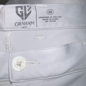 Graham Luxe/1764golf Gray Wren Performance Golf Shorts Soft Stretch Mens Size 38